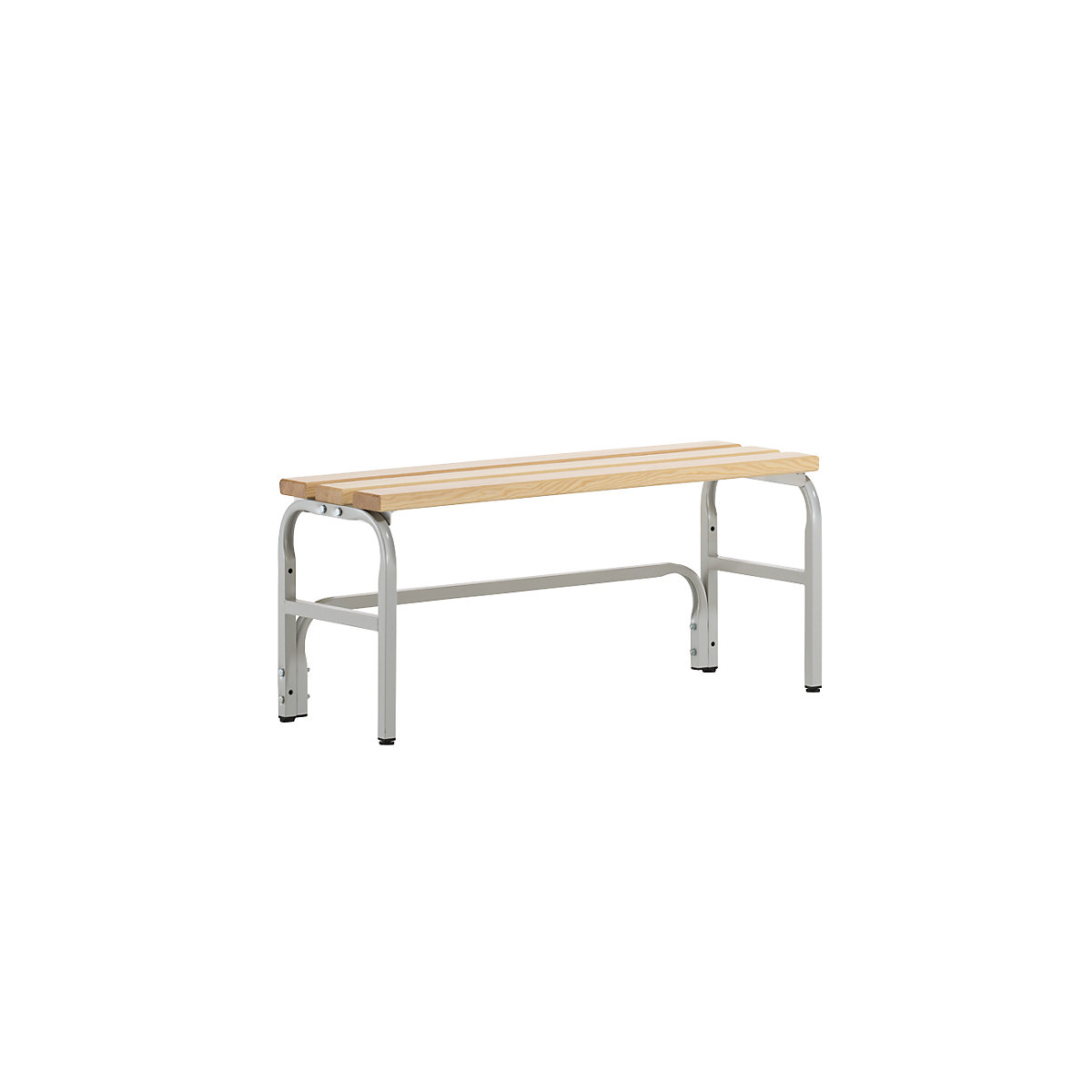 Changing room bench – Sypro, single sided, length 1015 mm, light grey-0