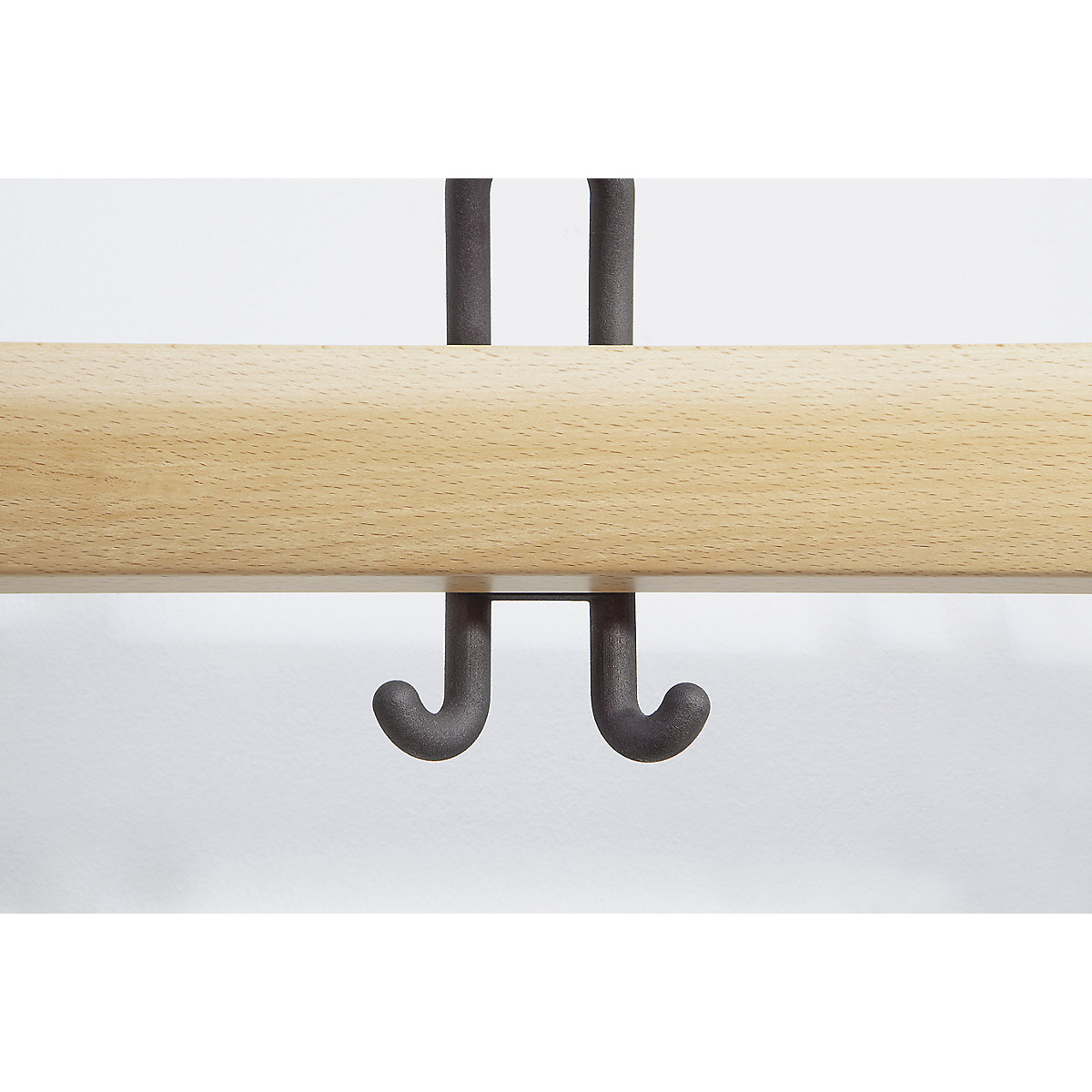 Cloakroom bench with back rest, single sided – Wolf (Product illustration 4)-3