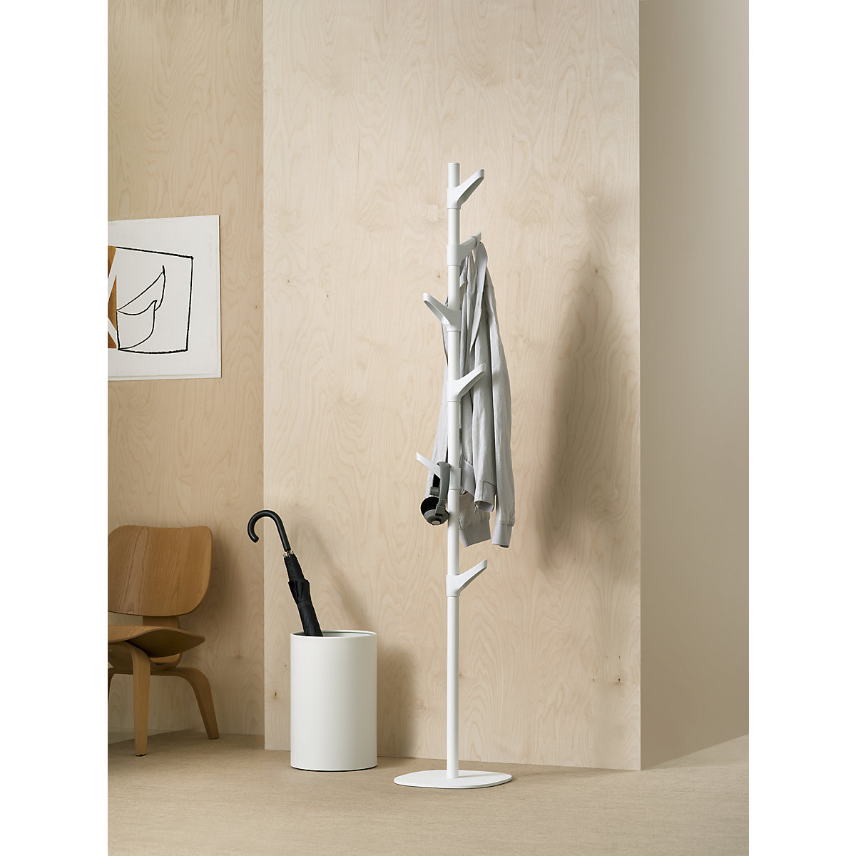 Coat stand, height adjustable (Product illustration 2)-1
