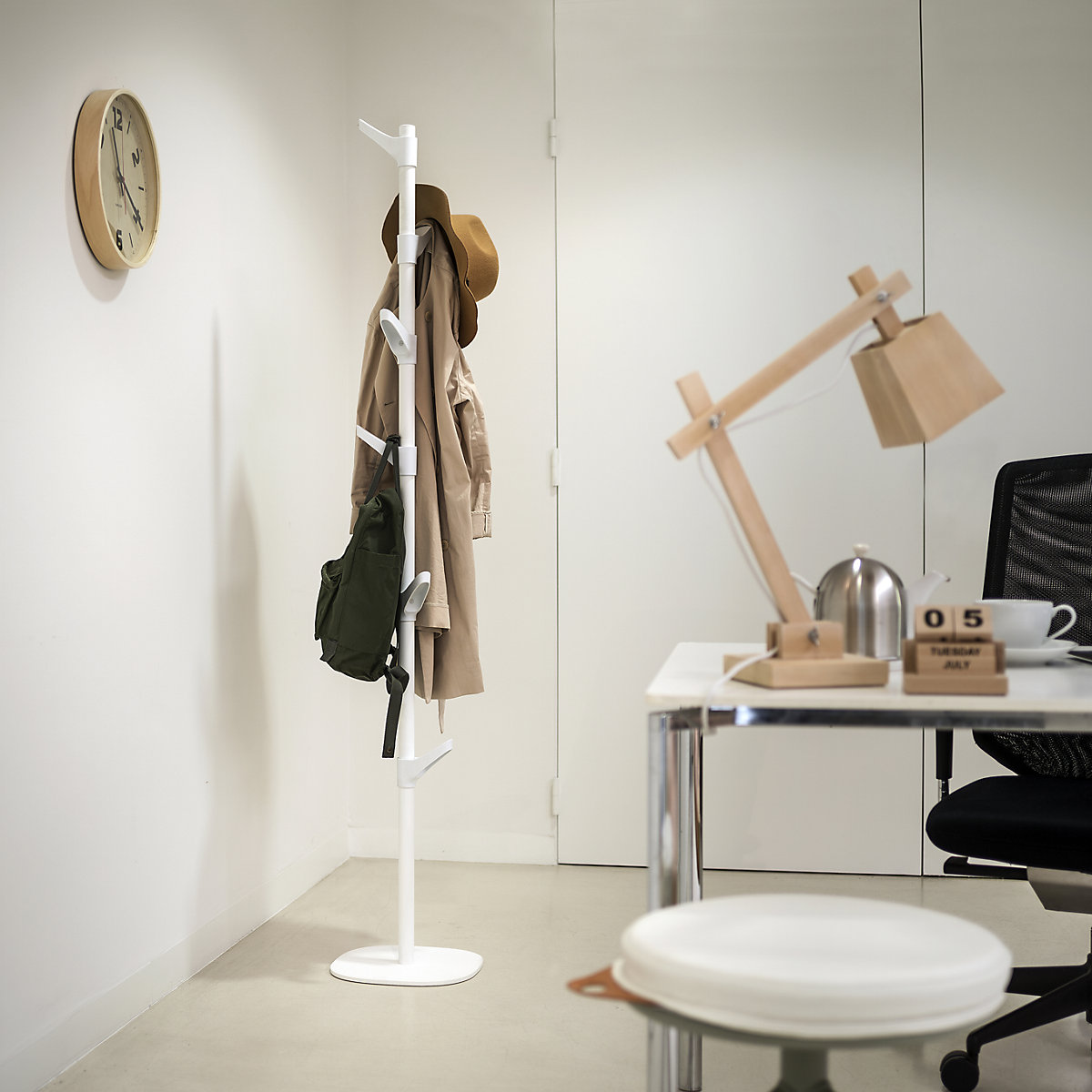 Coat stand, height adjustable (Product illustration 5)-4
