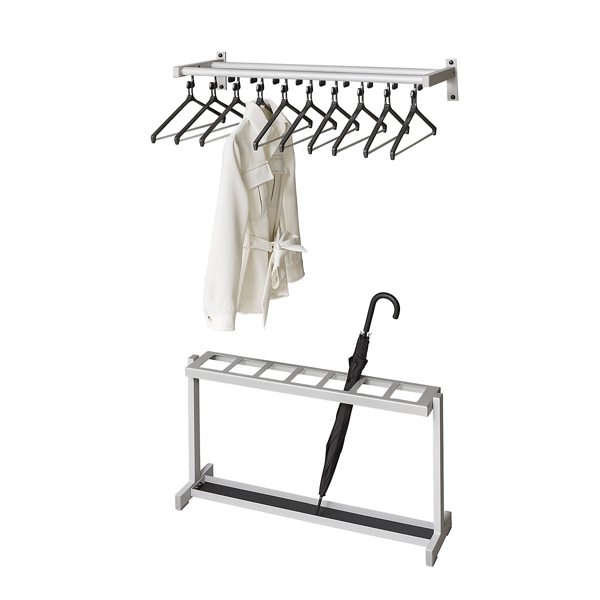 Wall mounted coat rack – eurokraft pro (Product illustration 2)-1