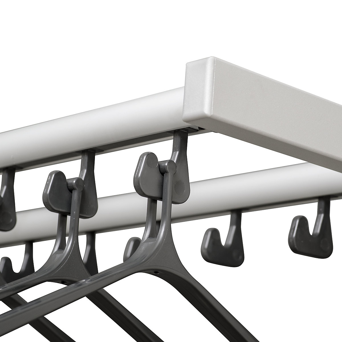 Wall mounted coat rack – eurokraft pro (Product illustration 3)-2