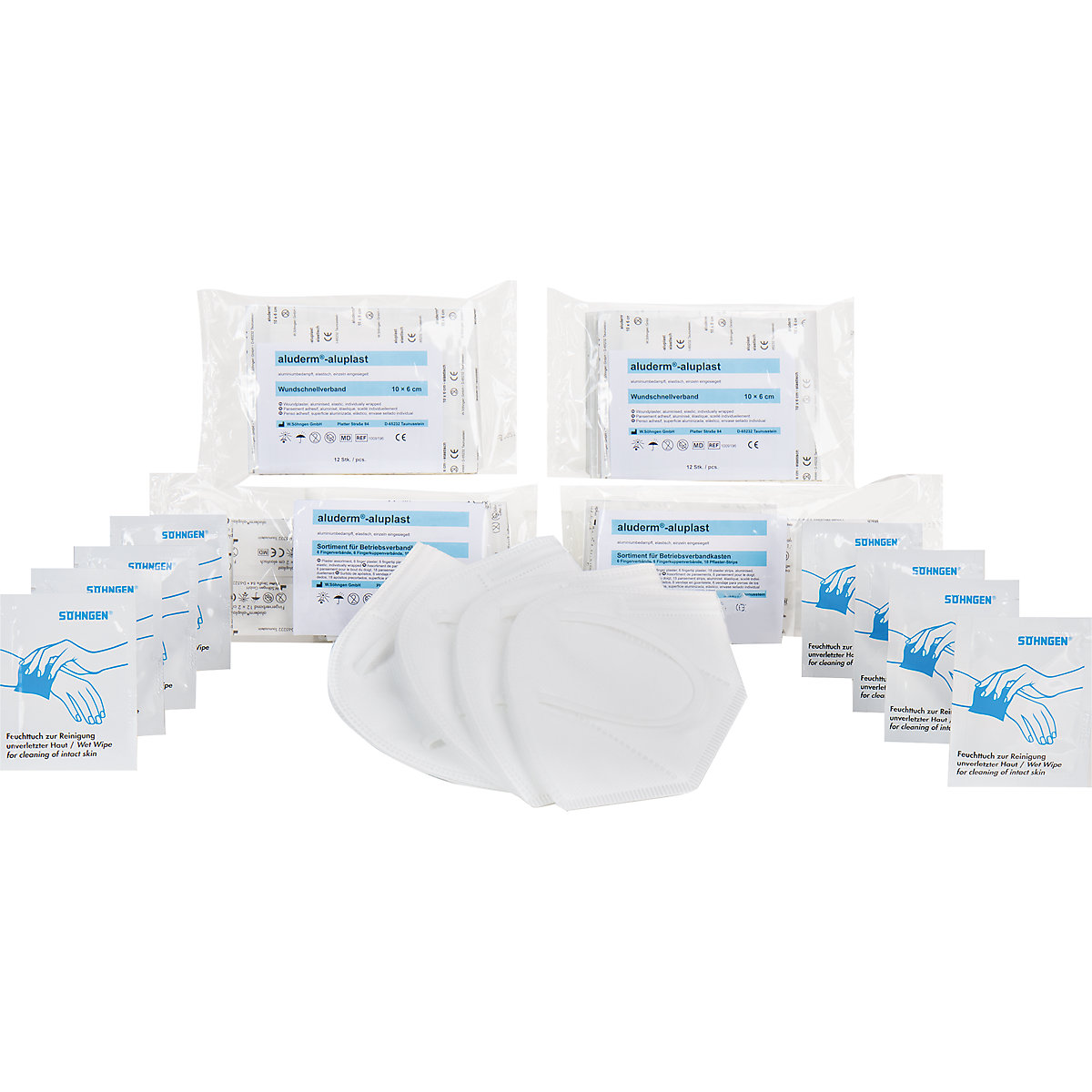 First aid material, supplementary set