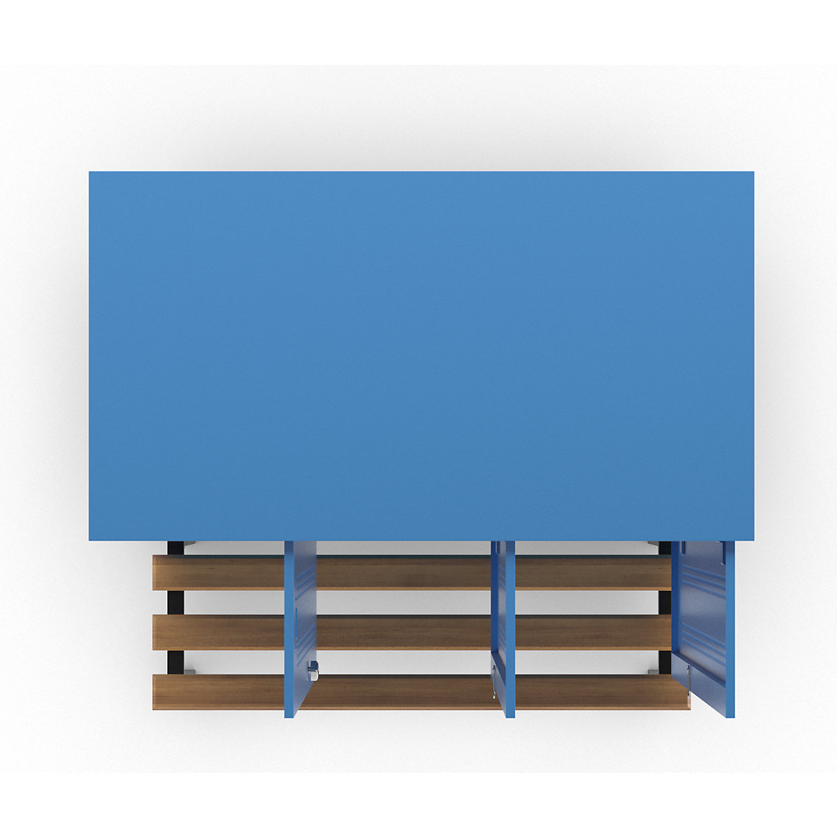 Berlin 1 bench seat clothes locker – Wolf (Product illustration 6)-5