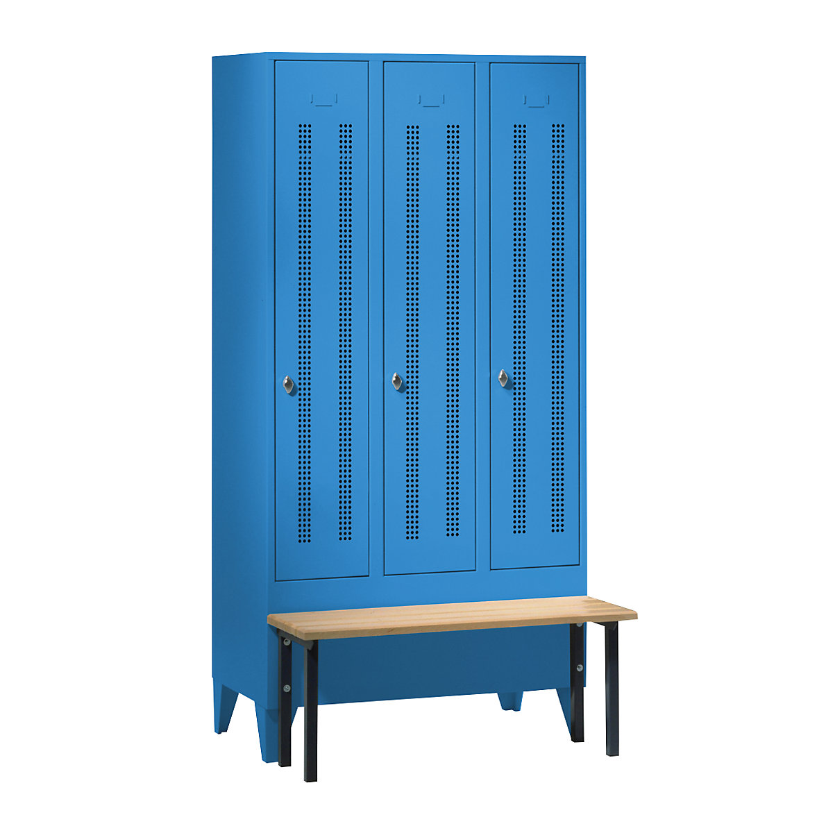 Berlin 1 bench seat clothes locker – Wolf (Product illustration 9)-8