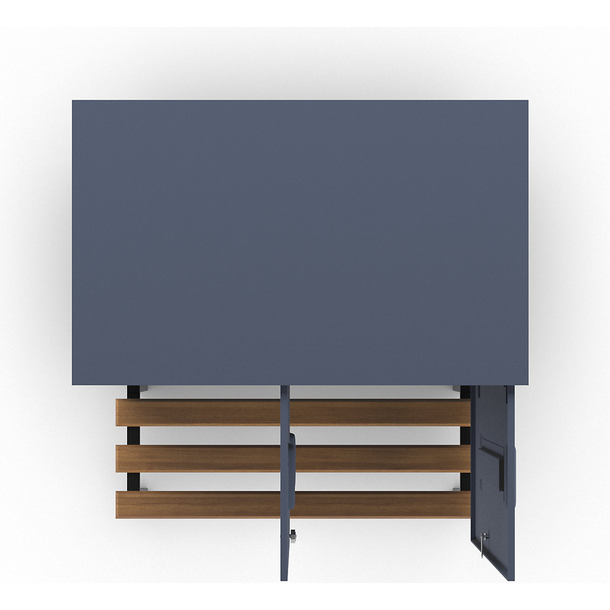 Berlin 2 bench seat clothes locker – Wolf (Product illustration 6)-5