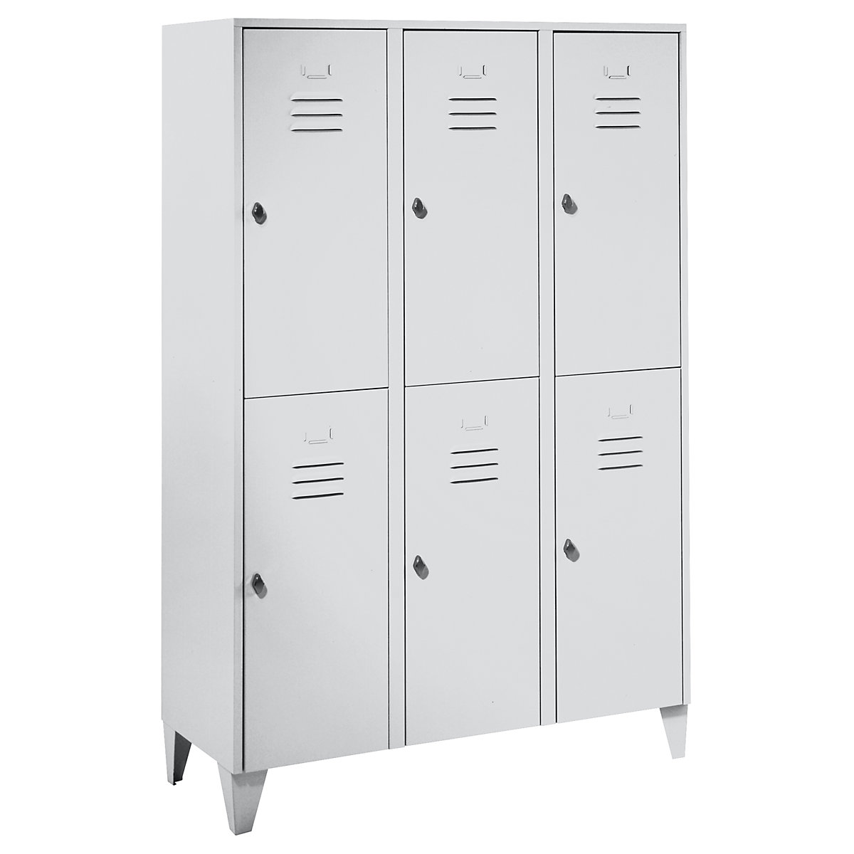 Berlin 2 double deck clothes locker – Wolf (Product illustration 7)-6