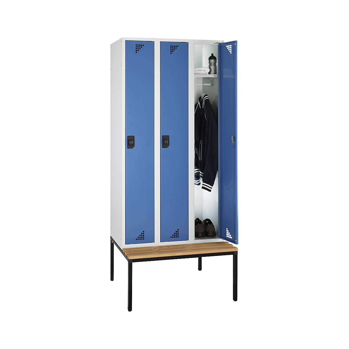 Bremen bench seat clothes locker – eurokraft pro (Product illustration 10)-9