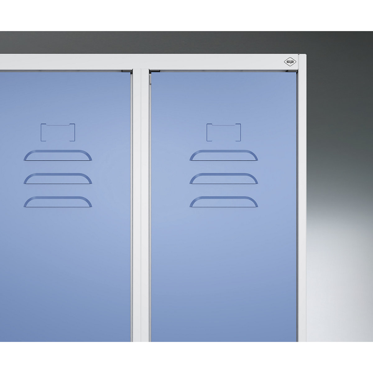 Classic PLUS clean and dirty clothes locker, narrow – C+P (Product illustration 5)-4