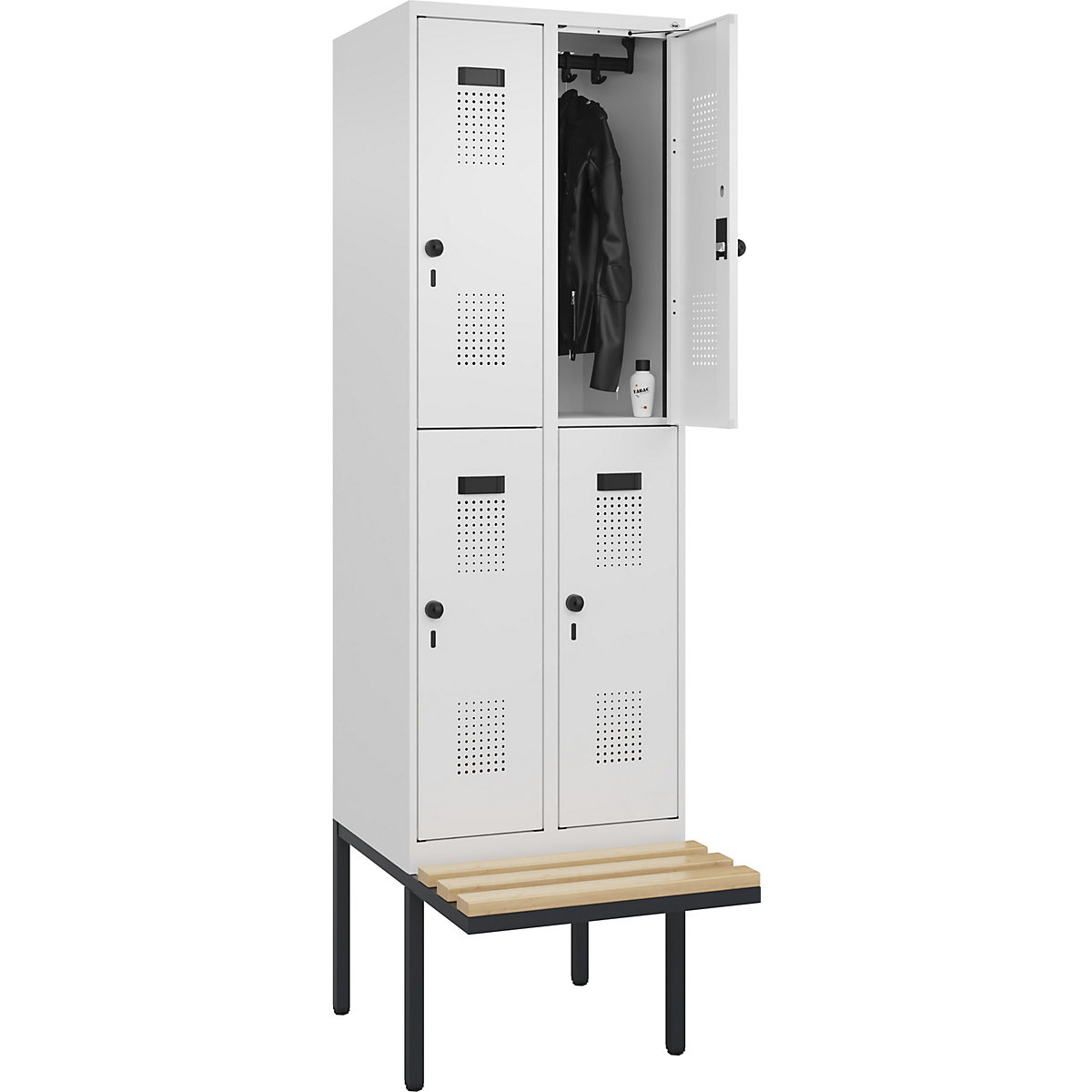 Evolo PLUS bench seat double deck clothes locker (Product illustration 2)-1