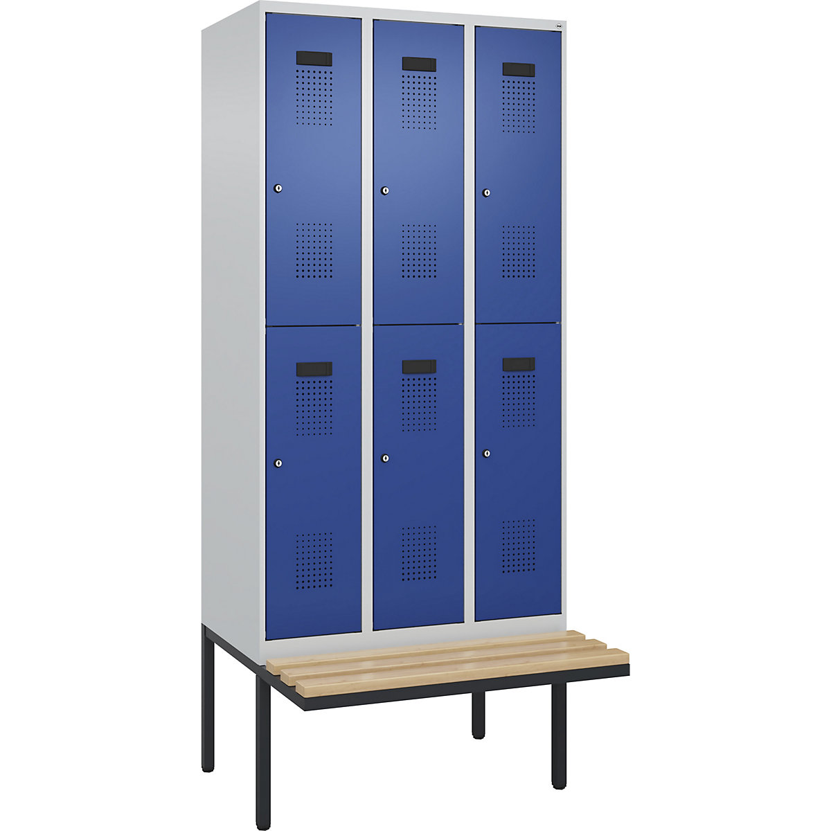 Evolo PLUS bench seat double deck clothes locker (Product illustration 2)-1