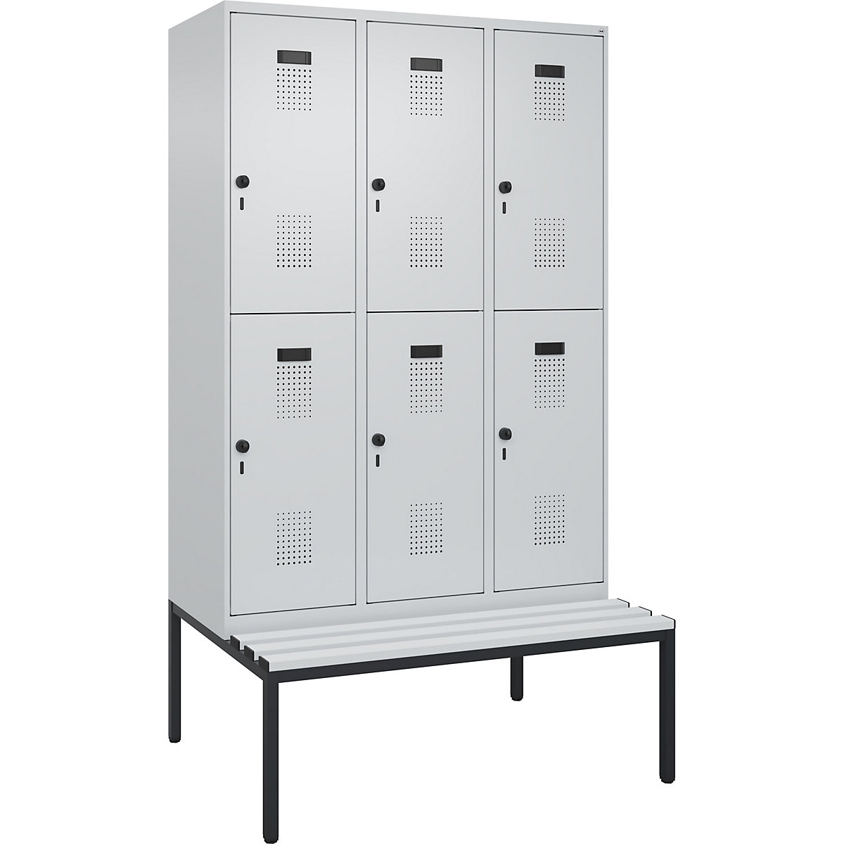 Evolo PLUS bench seat double deck clothes locker (Product illustration 2)-1