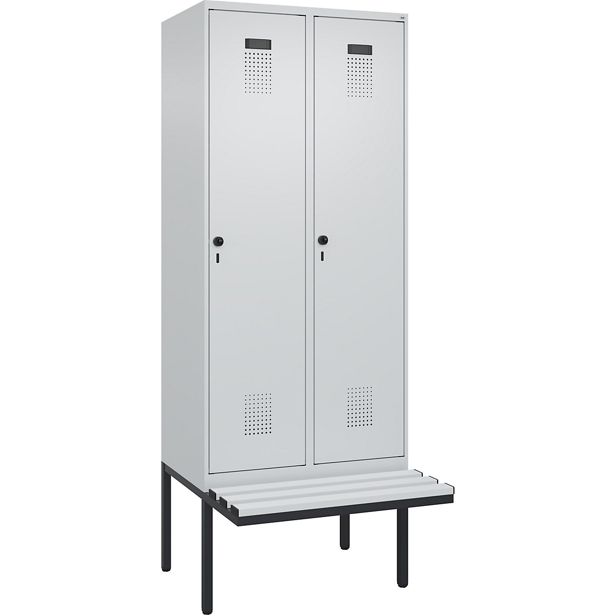 Evolo PLUS clean and dirty bench seat clothes locker, narrow (Product illustration 2)-1