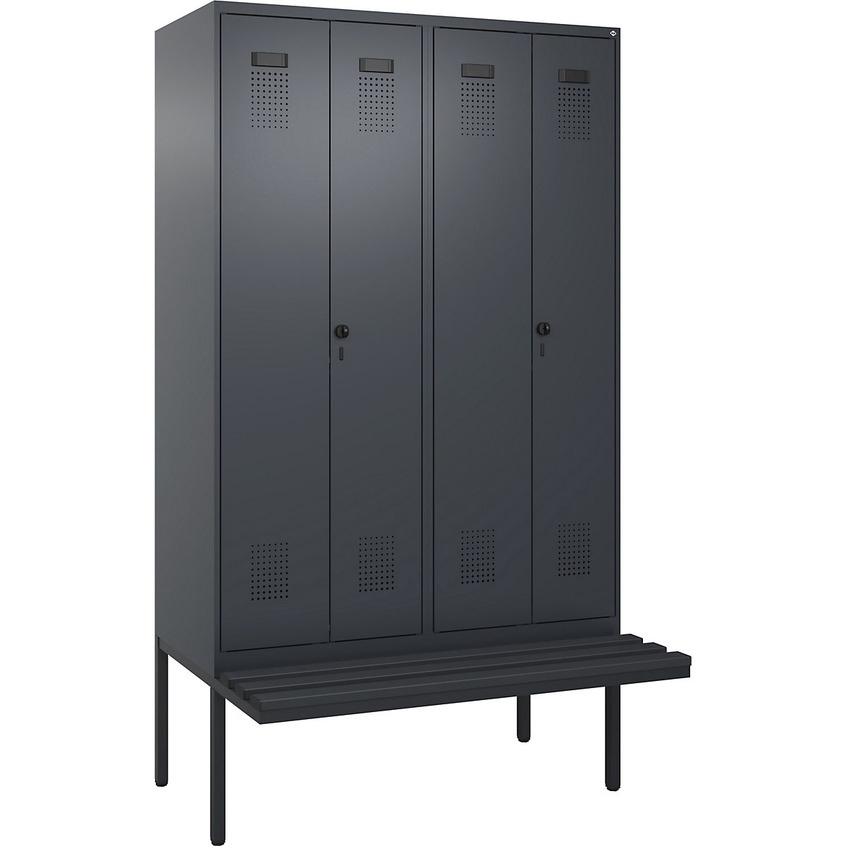 Evolo PLUS clean and dirty bench seat clothes locker (Product illustration 2)-1