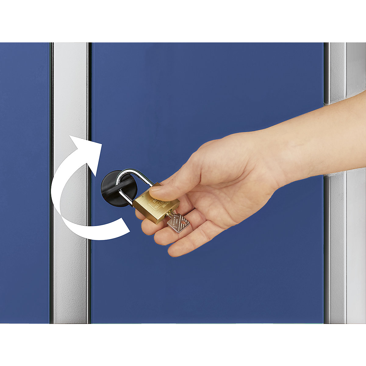 Multi-purpose cupboard and cloakroom locker – eurokraft pro (Product illustration 3)-2