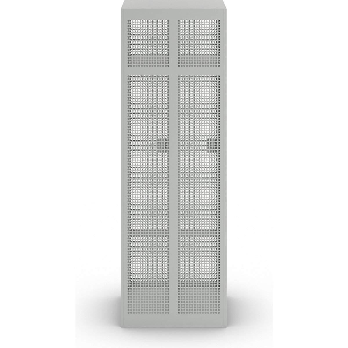 Perforated sheet steel locker, width 600 mm – eurokraft pro (Product illustration 2)-1