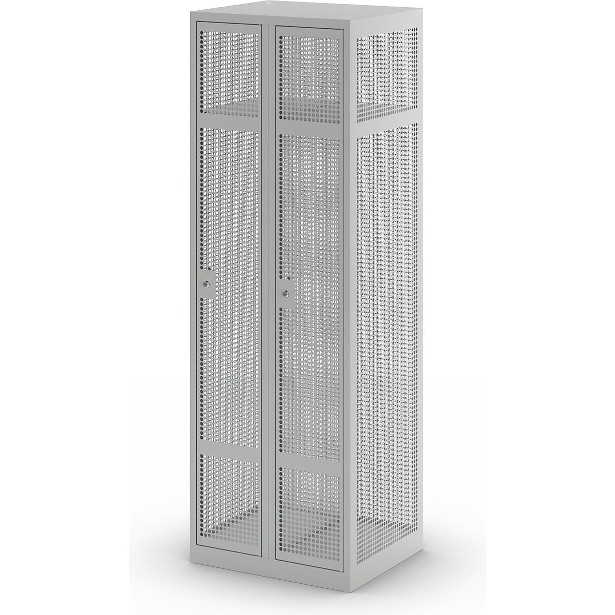 Perforated sheet steel locker, width 600 mm – eurokraft pro (Product illustration 6)-5