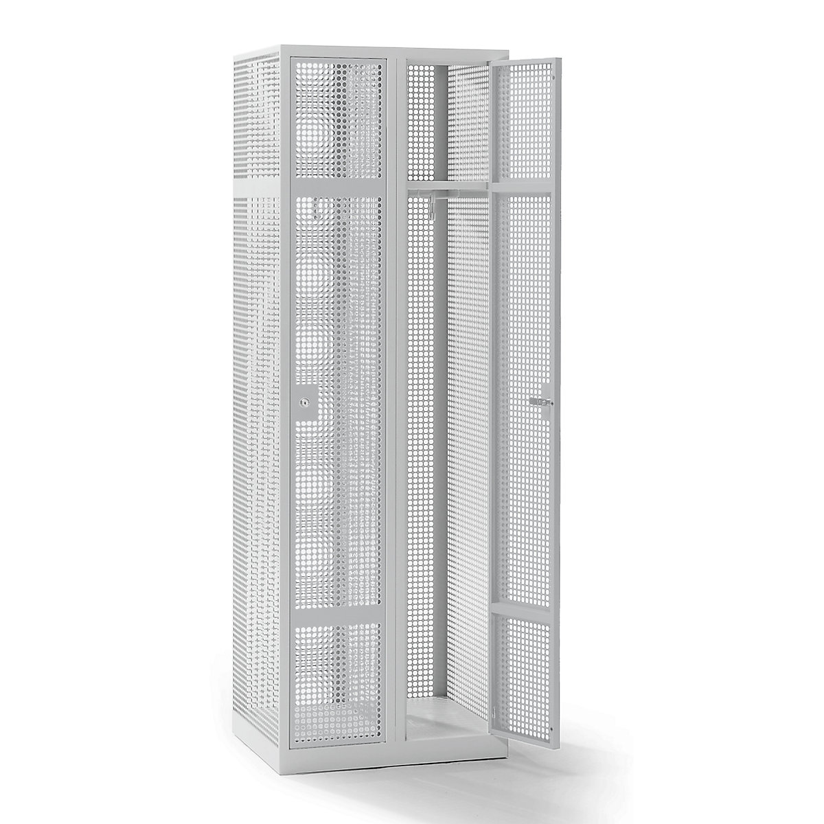 Perforated sheet steel locker, width 600 mm – eurokraft pro (Product illustration 8)-7