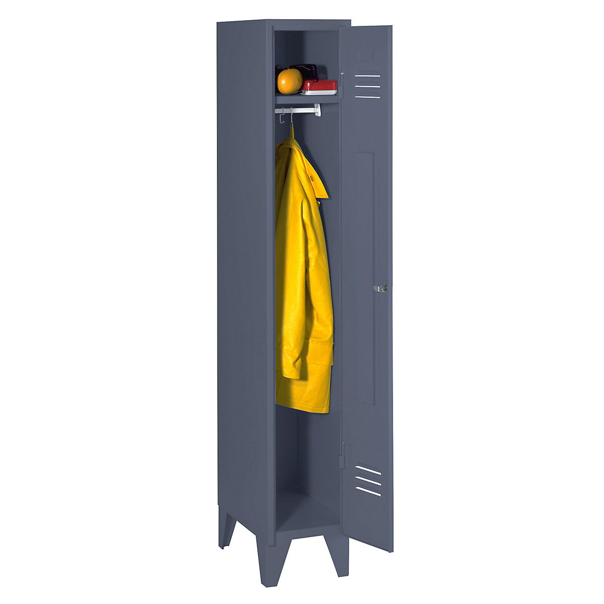 Steel locker with stud feet – Wolf