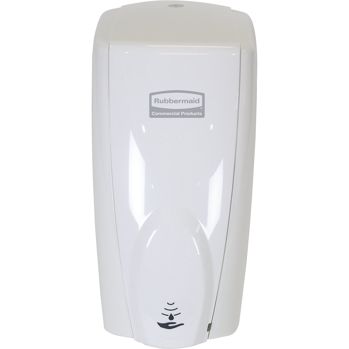 NO-TOUCH soap/disinfectant dispenser – Rubbermaid, filling quantity 1.1 l, plastic, white-0