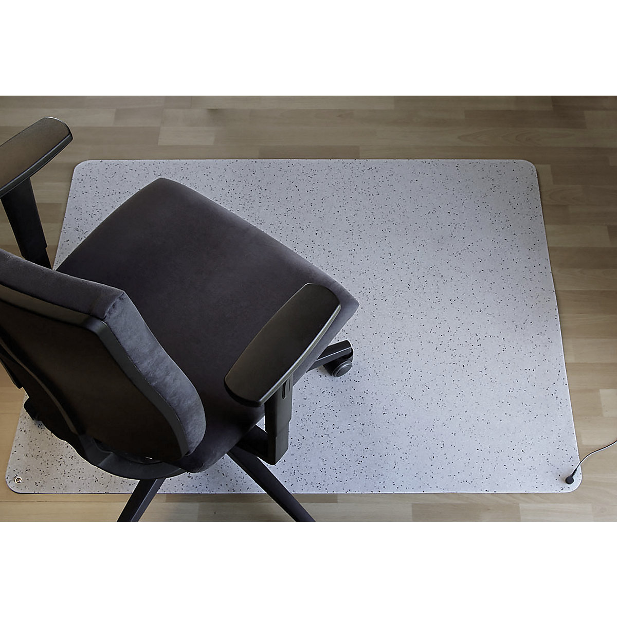Ochronna mata podłogowa ESD YOGA FLAT, do twardych podłóg i dywanów z krótkim włosem, szer. x głęb. 1200 x 1100 mm-0