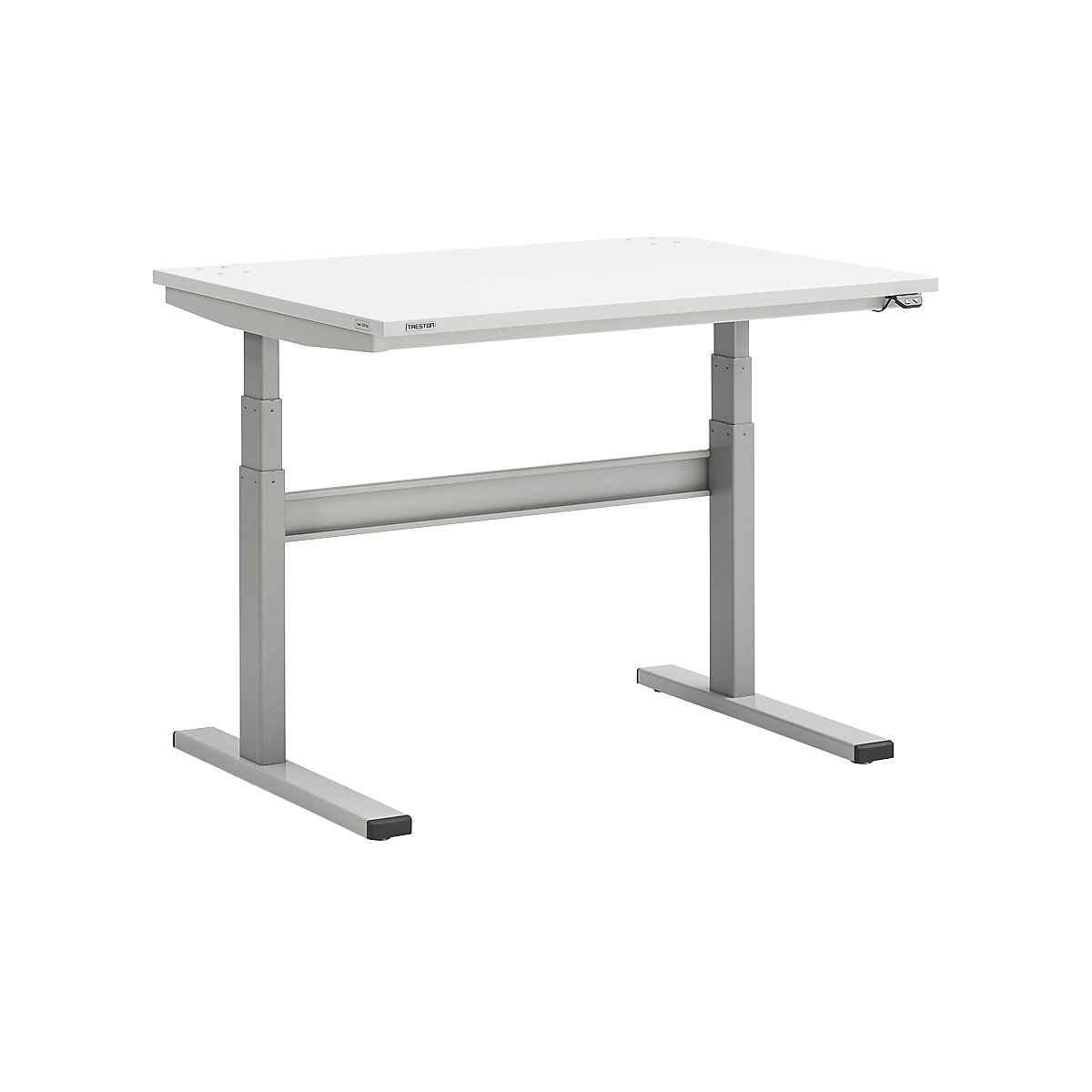 Tavolo da lavoro, con altezza regolabile in modo elettrico – Treston, altezza 630 – 1270 mm, versione standard, largh. x prof. 1100 x 800 mm-0