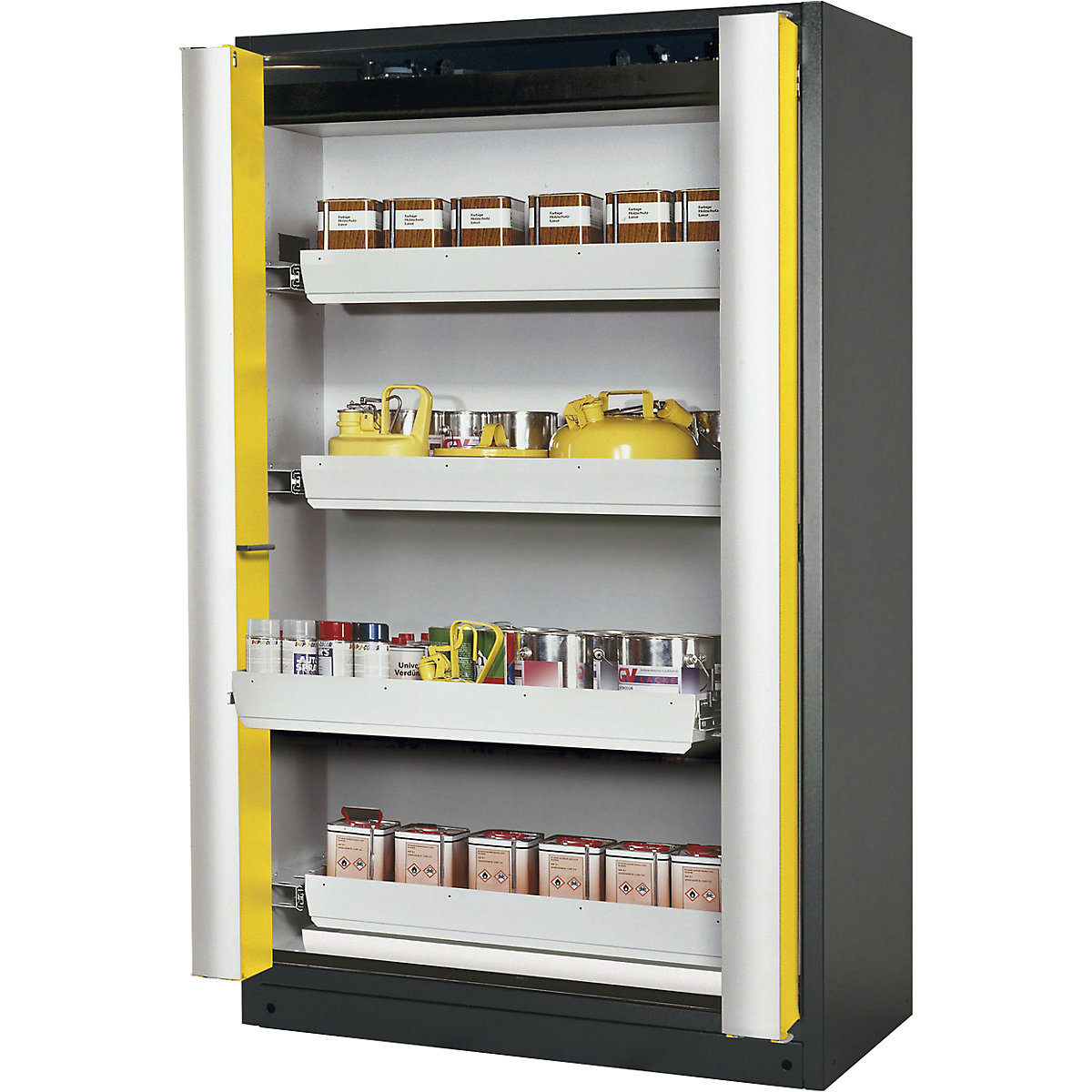 Fire resistant cupboard with folding doors for hazardous goods type 90 - asecos