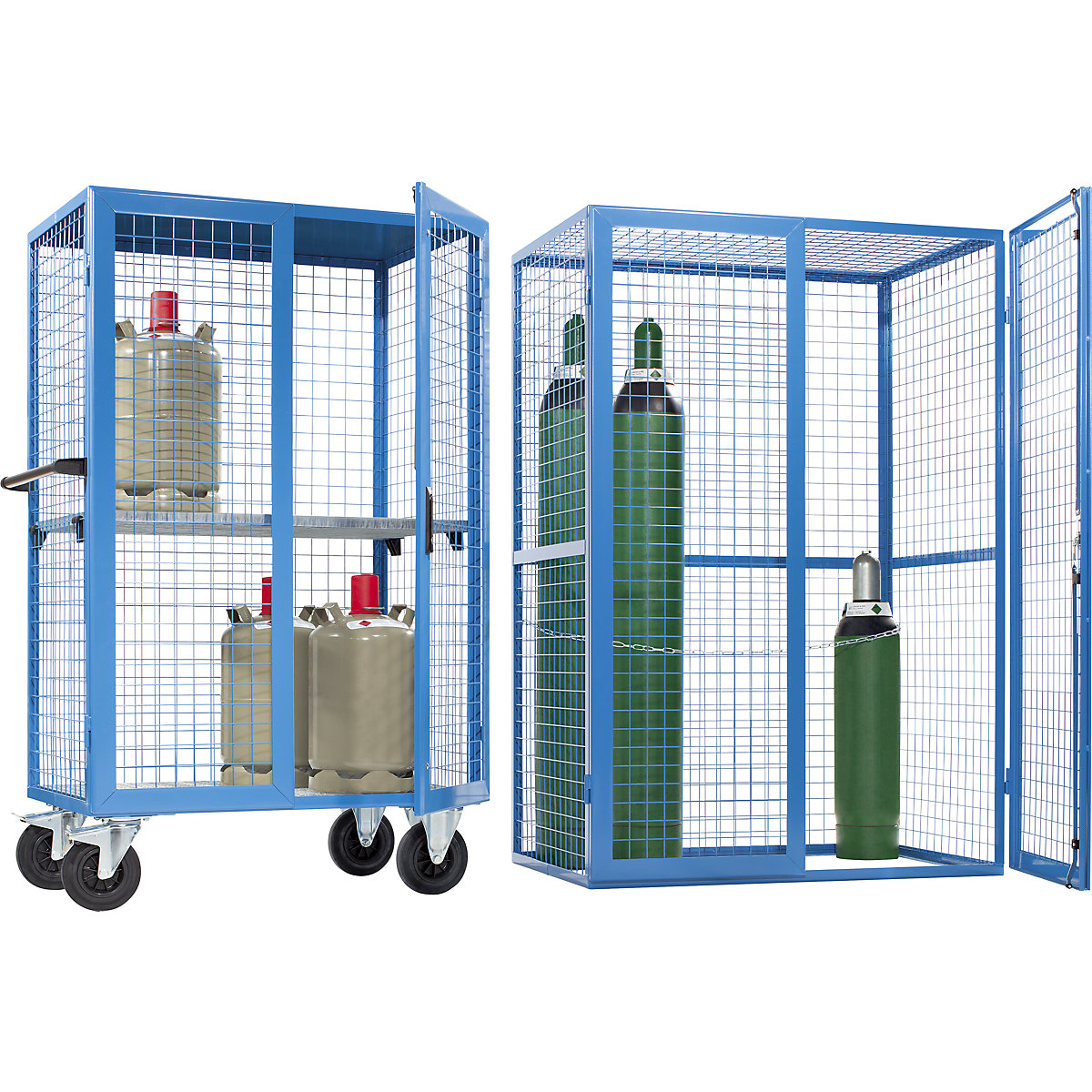 Gas cylinder mesh container – eurokraft pro (Product illustration 2)-1