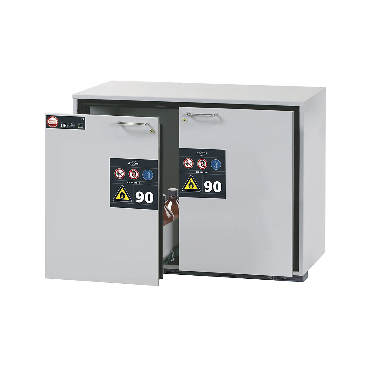 Type 90 fire resistant add-on drawer unit for hazardous goods - asecos