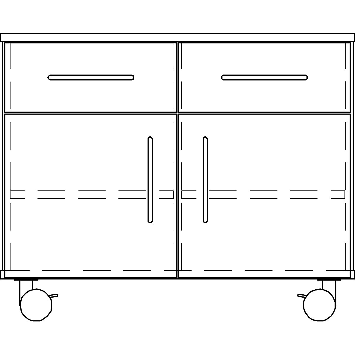 Laboratory base cupboard, low (Product illustration 4)-3
