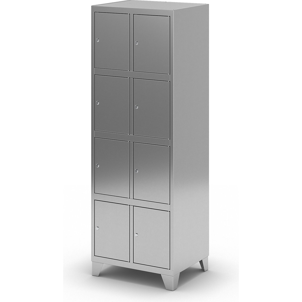 Stainless steel cupboard with stud feet (Product illustration 5)-4