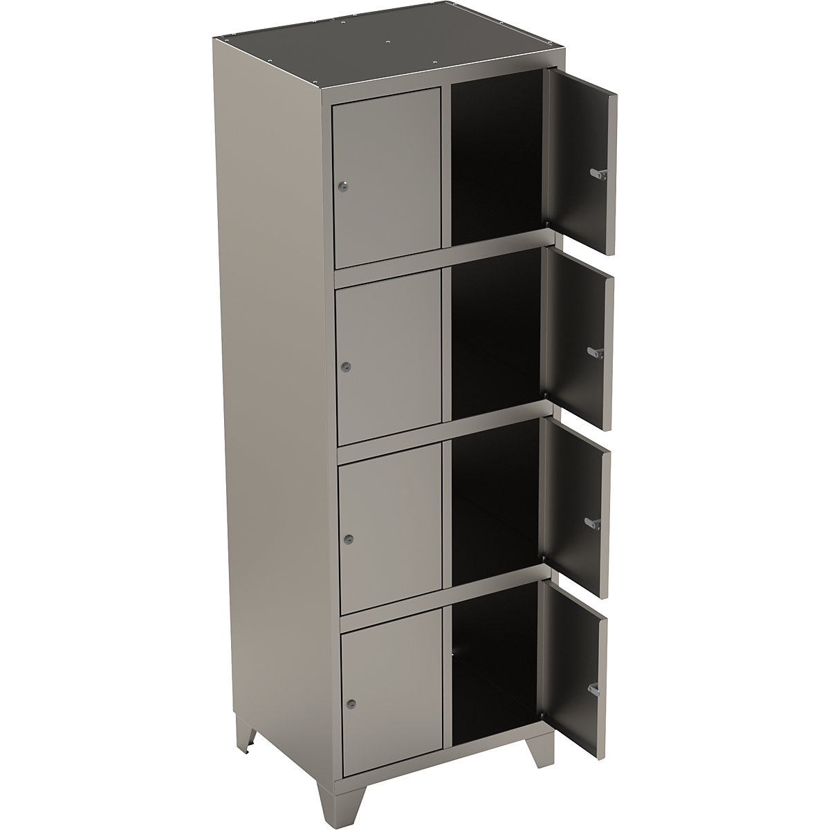 Stainless steel cupboard with stud feet (Product illustration 6)-5