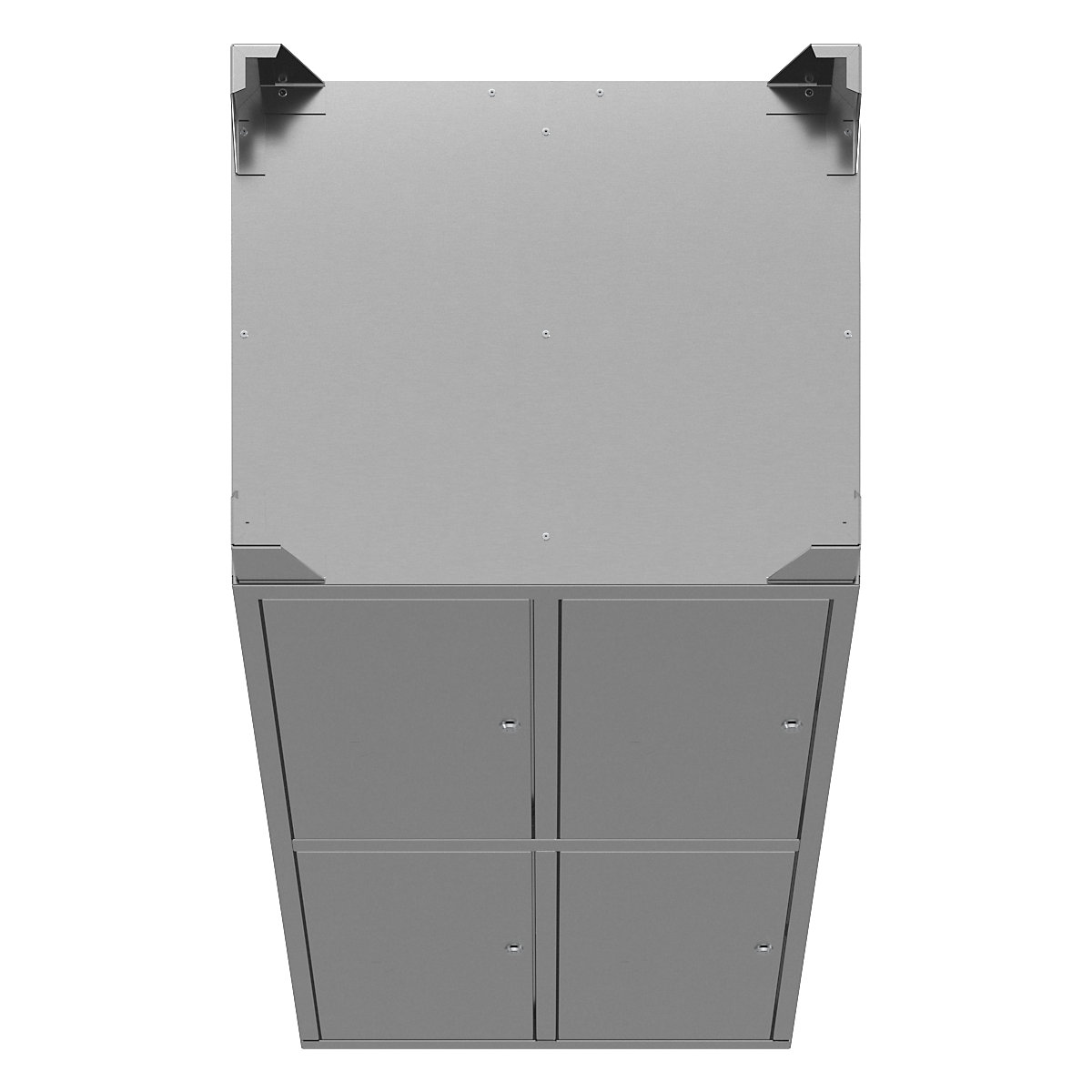 Stainless steel cupboard with stud feet (Product illustration 2)-1