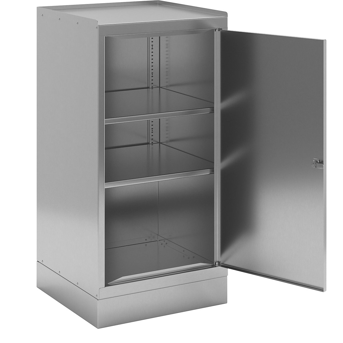 Stainless steel tool cupboard - eurokraft basic