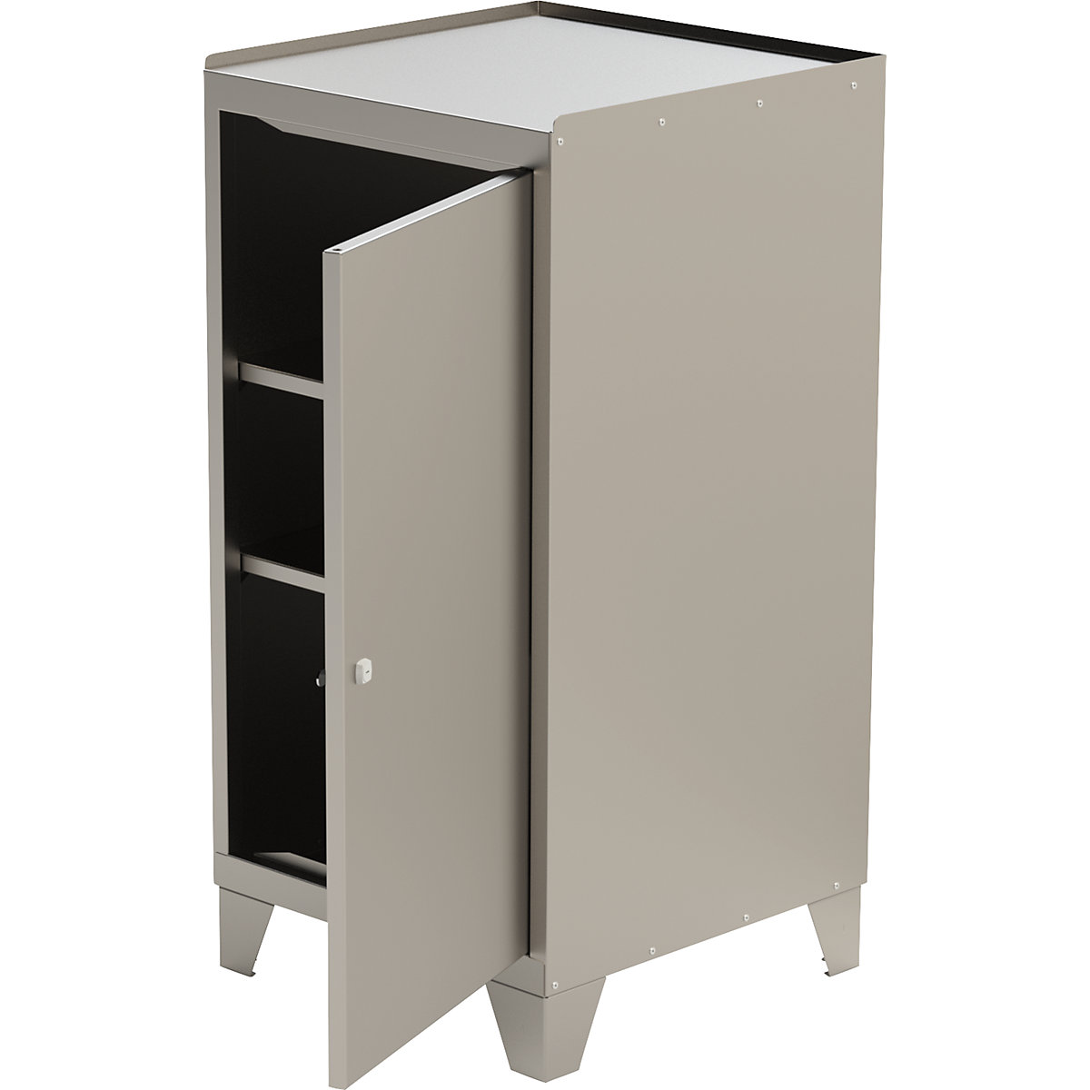 Stainless steel tool cupboard with stud feet (Product illustration 7)-6