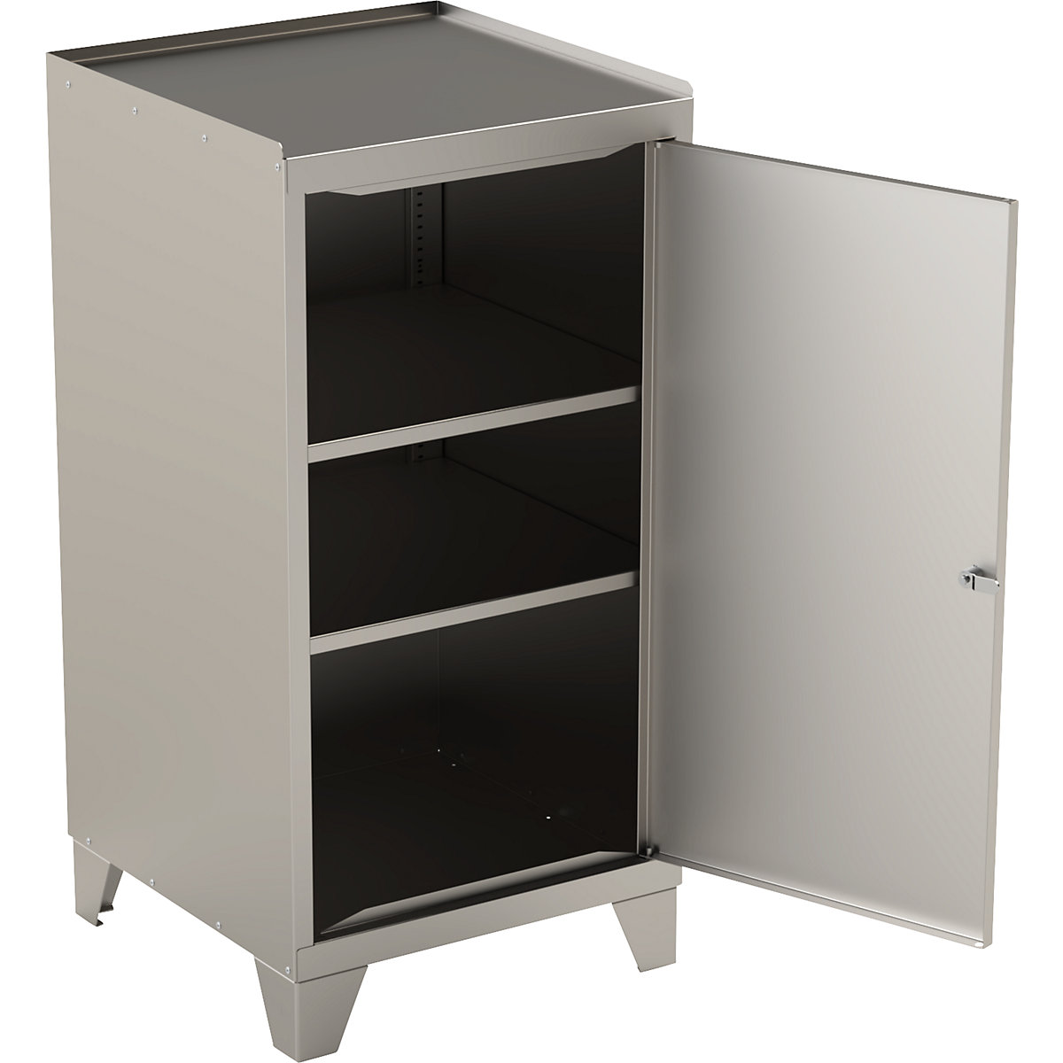 Stainless steel tool cupboard with stud feet (Product illustration 6)-5