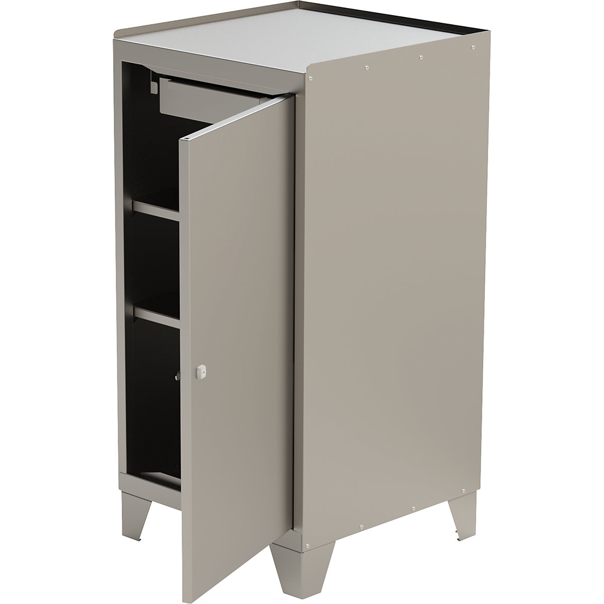 Stainless steel tool cupboard with stud feet (Product illustration 5)-4