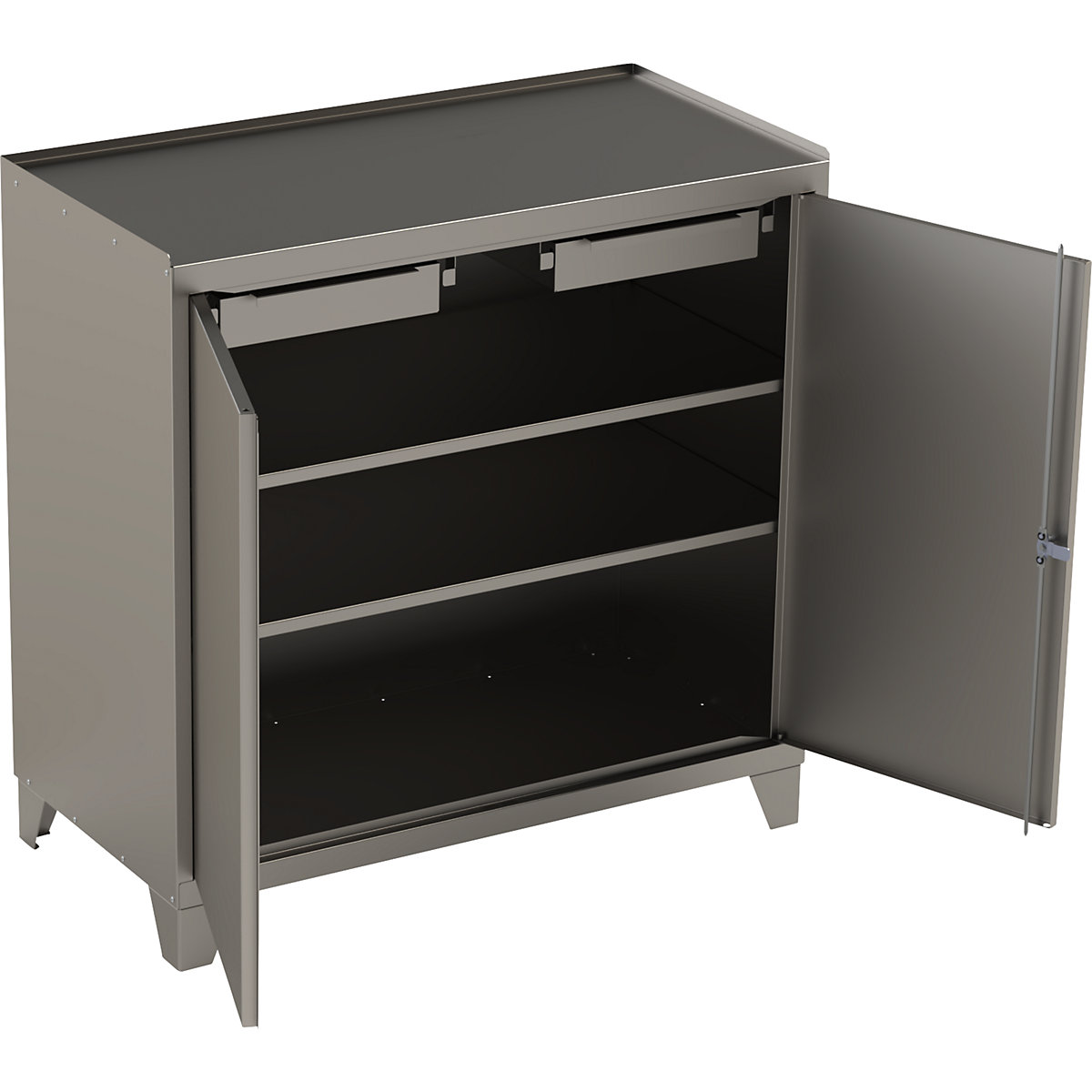 Stainless steel tool cupboard with stud feet (Product illustration 7)-6