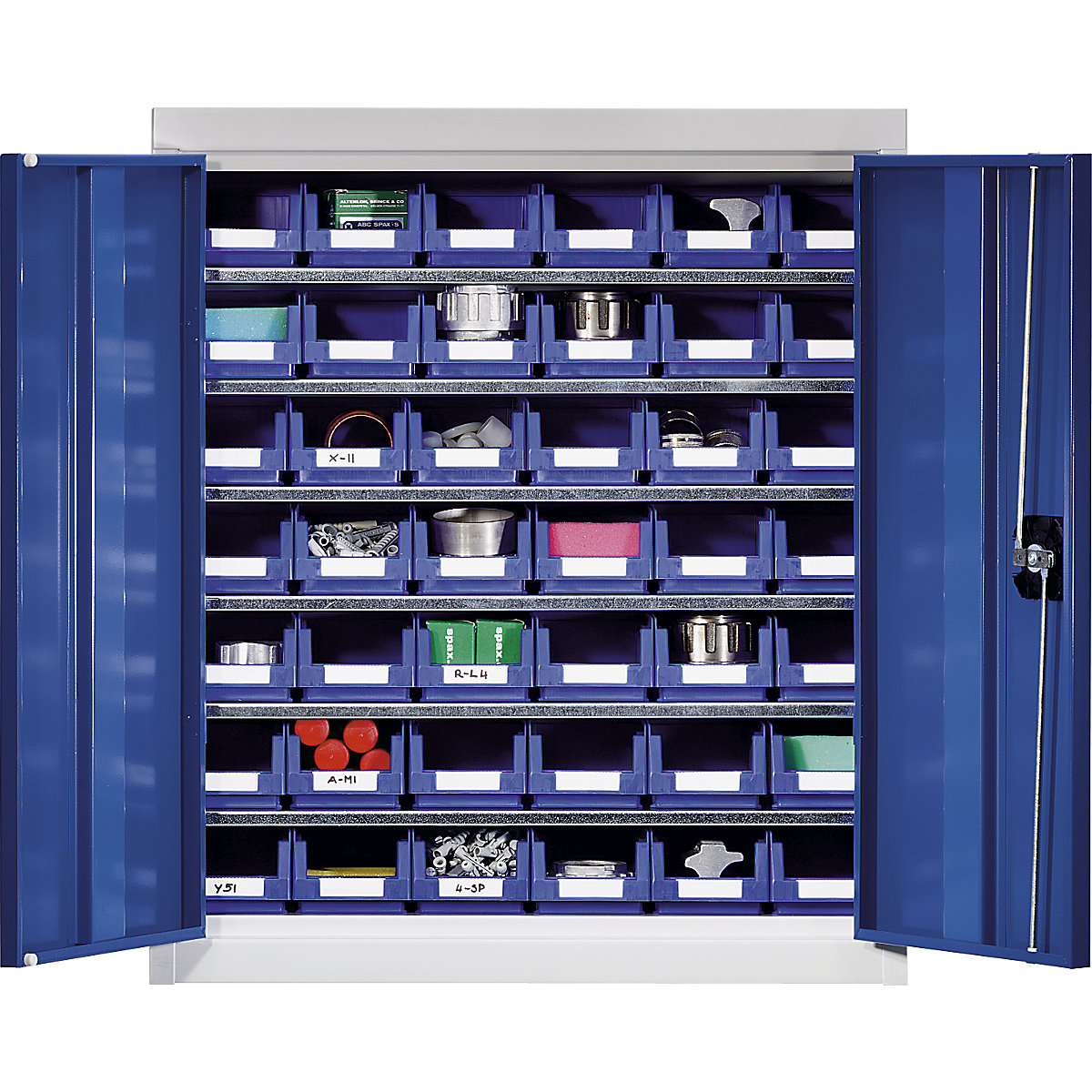 Storage cupboard with storage boxes – eurokraft pro (Product illustration 2)-1
