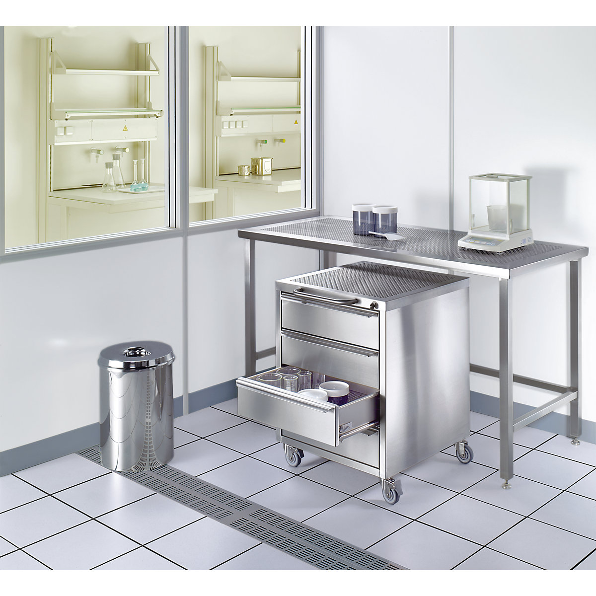 Cleanroom mobile cupboard (Product illustration 4)-3