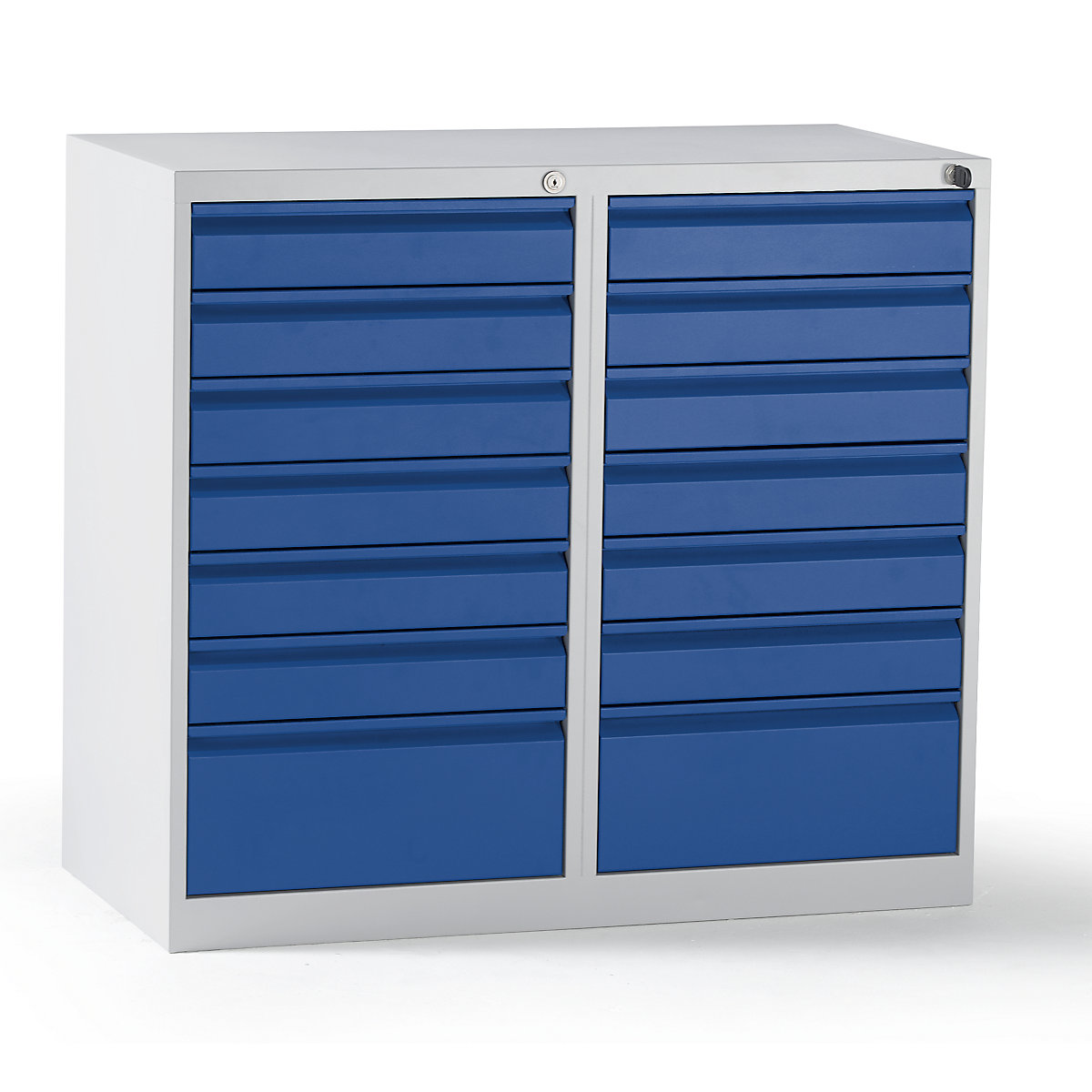 Drawer cupboard, steel – eurokraft basic (Product illustration 2)-1