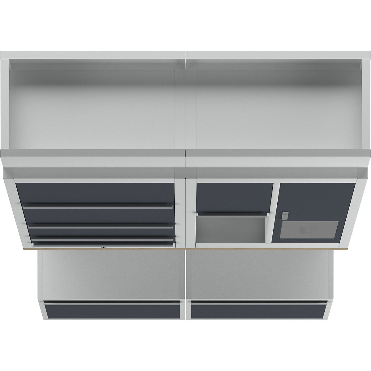 Workshop cupboard system with waste and cleaning centre (Product illustration 2)-1