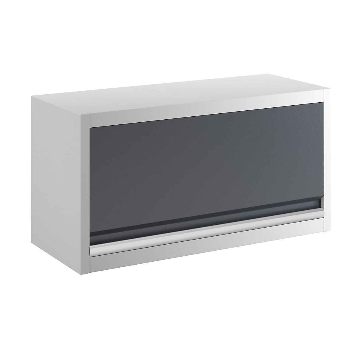Wall mounted cupboard with front flap