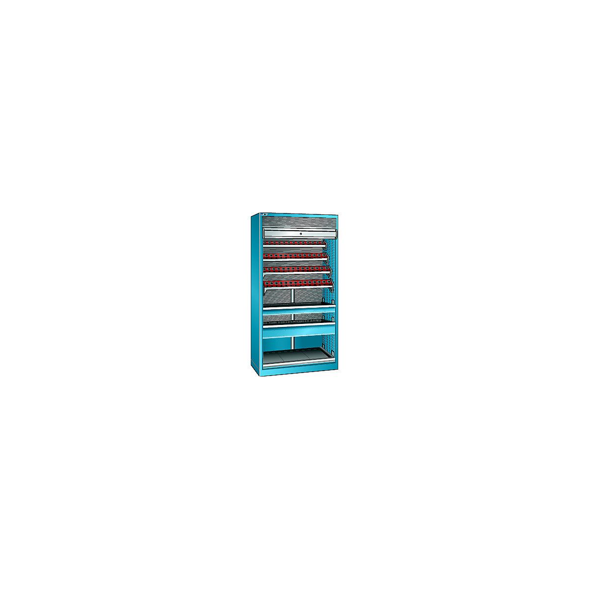 CNC cupboard with roller shutter - LISTA