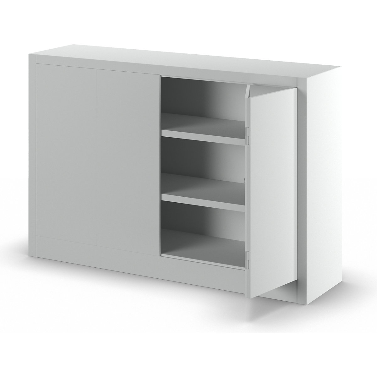 Cupboard with folding doors, height 1000 mm – Pavoy (Product illustration 3)-2