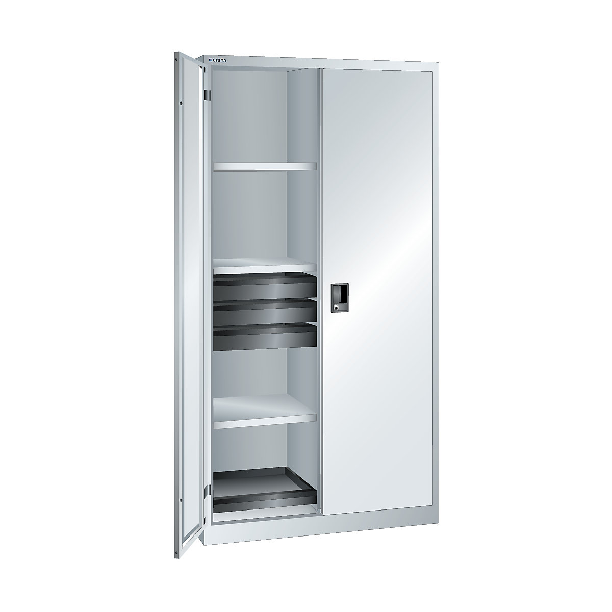 Double door cupboard, HxWxD 1950 x 1000 x 580 mm – LISTA (Product illustration 7)-6