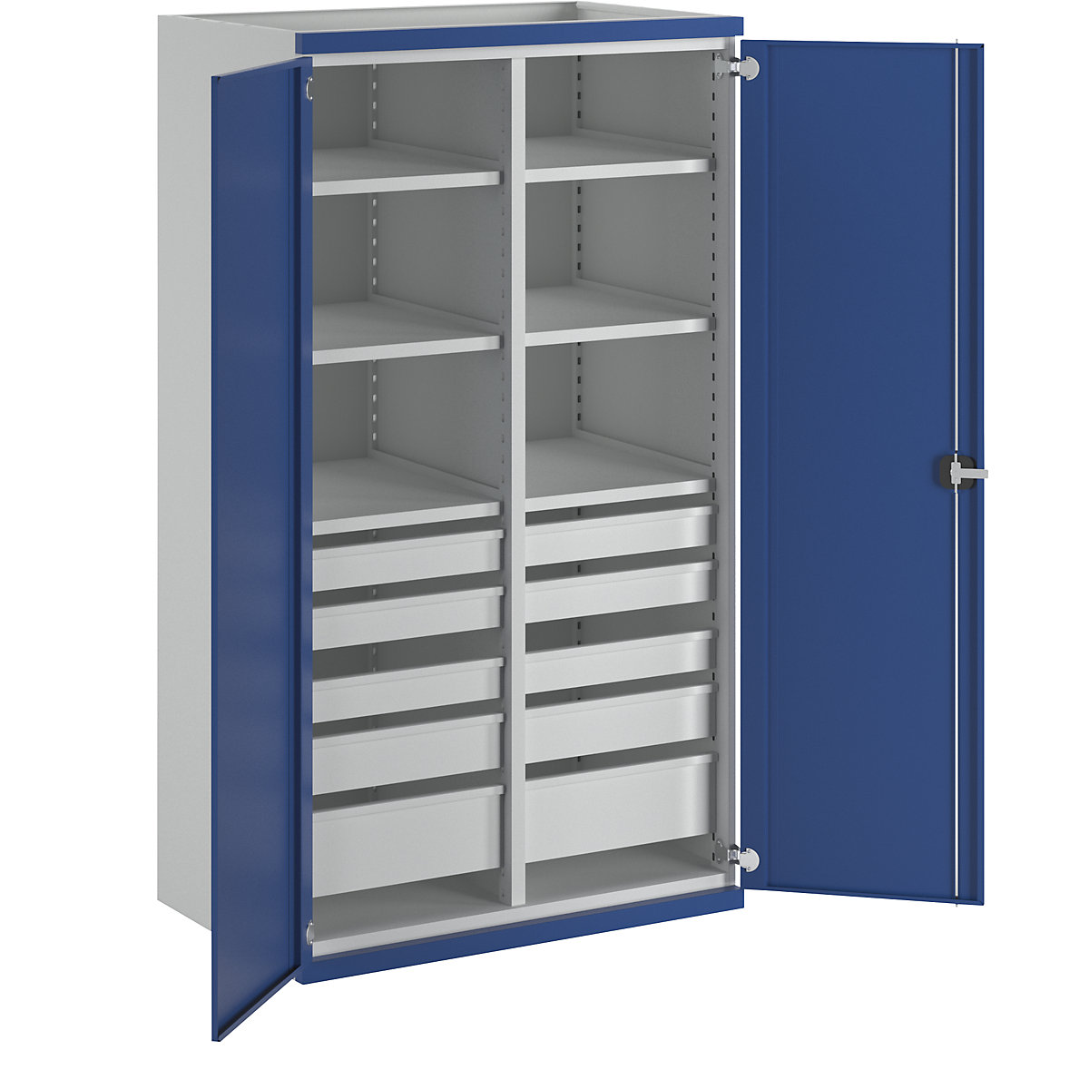 Heavy duty cupboard with centre partition - ANKE