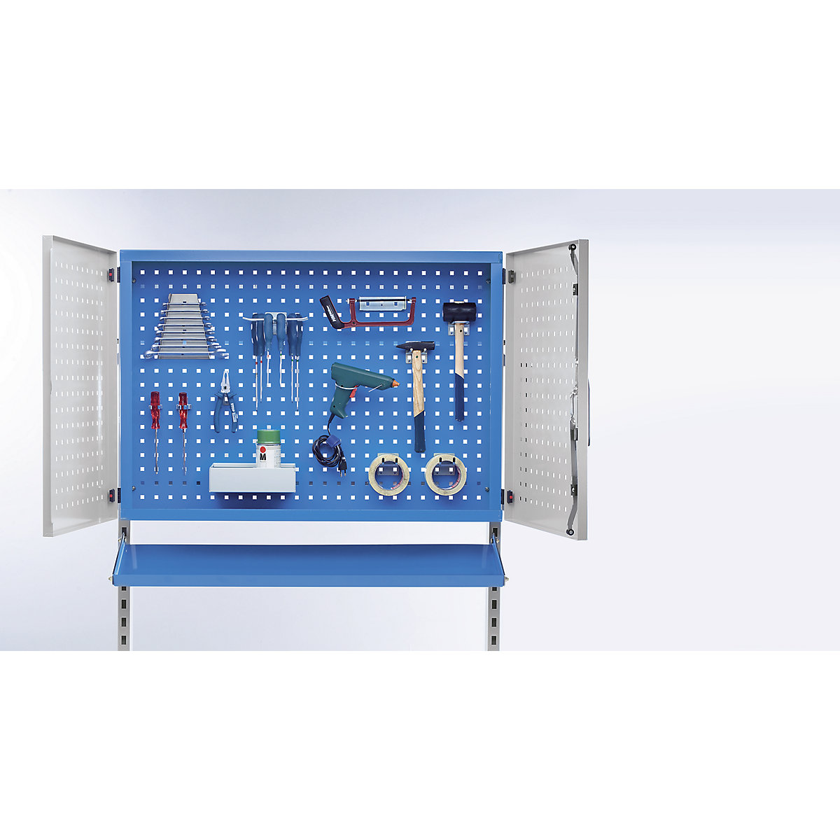 Metal cupboard, lockable – eurokraft pro (Product illustration 2)-1