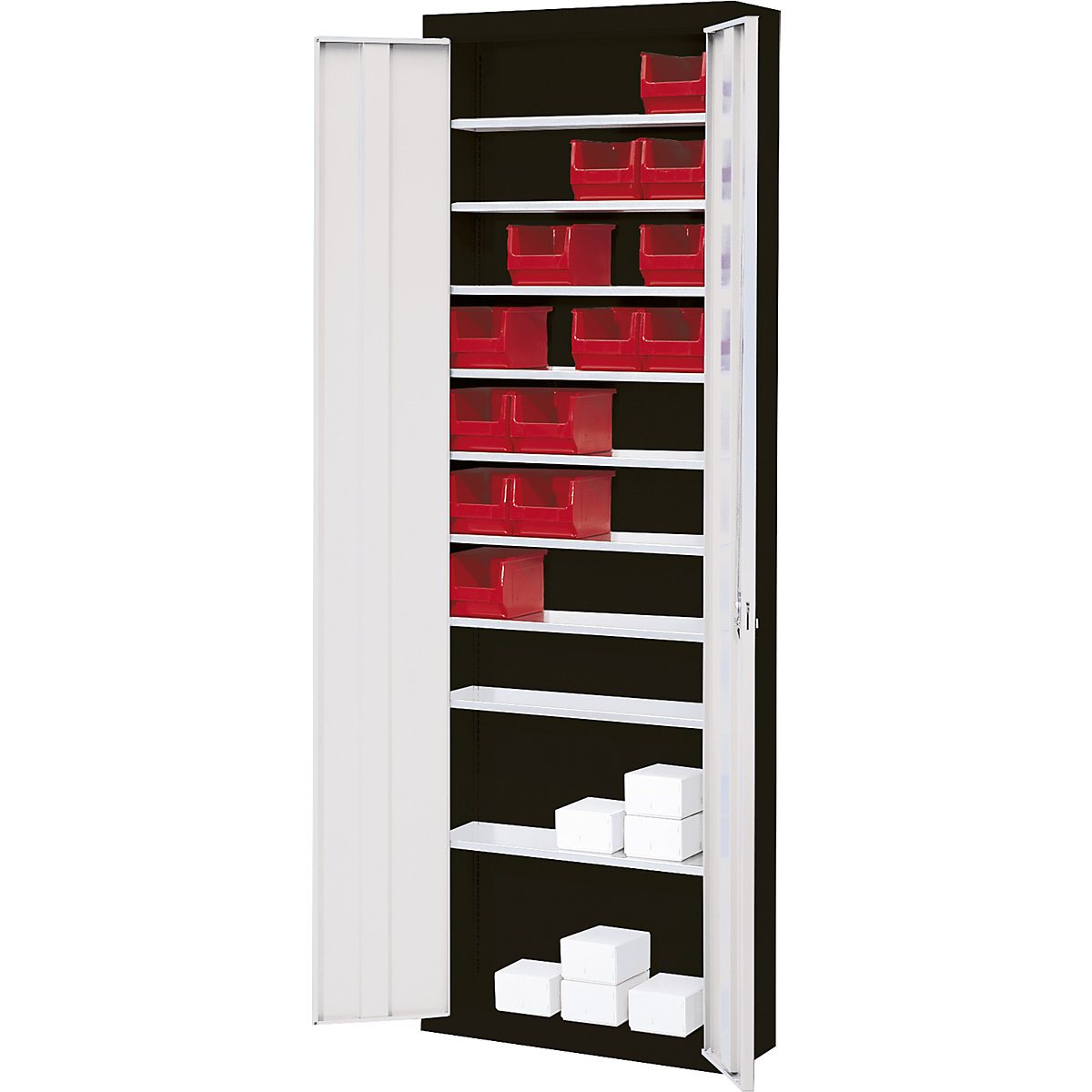 Storage cupboard, without open fronted storage bins – mauser