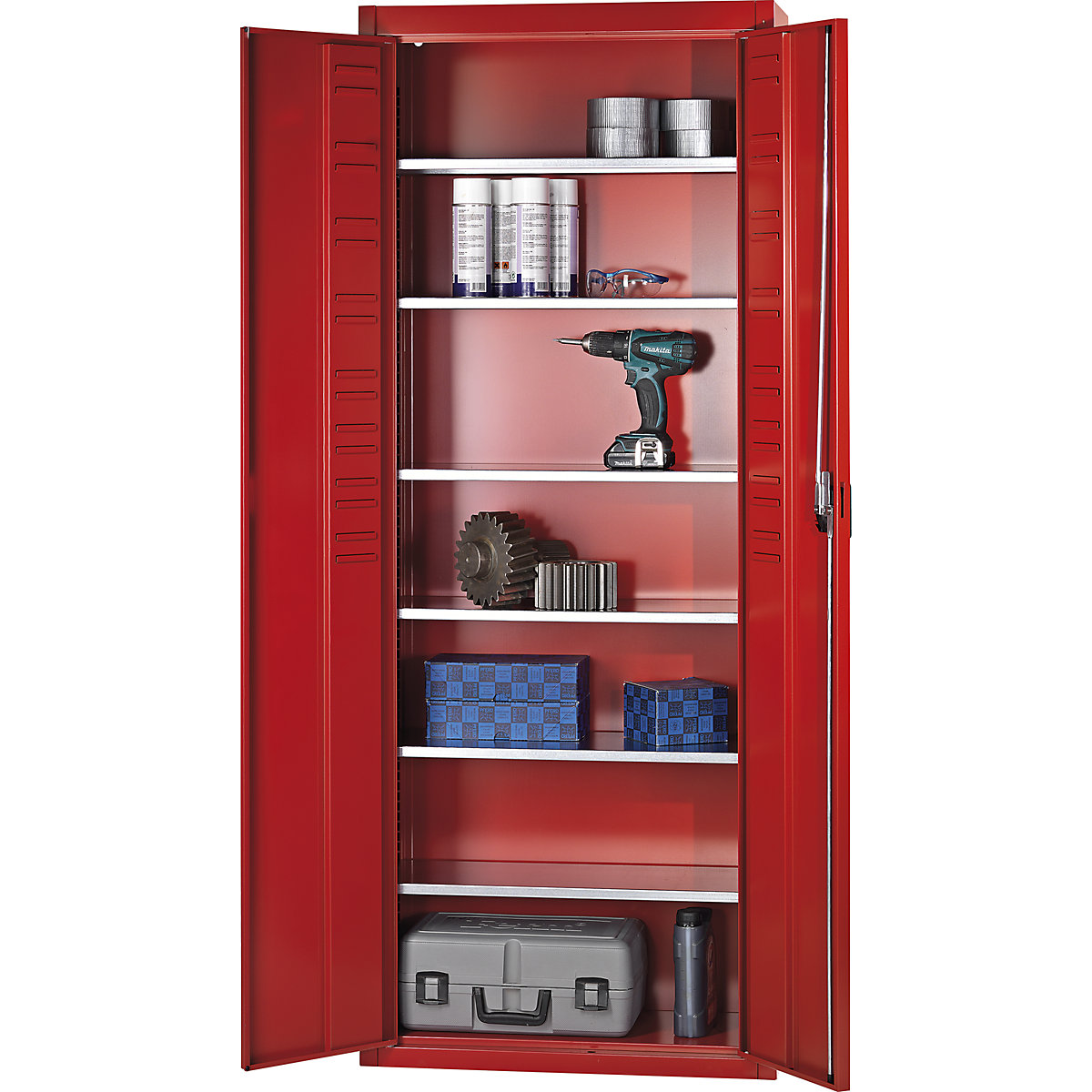 Storage cupboard, without open fronted storage bins – mauser (Product illustration 3)-2